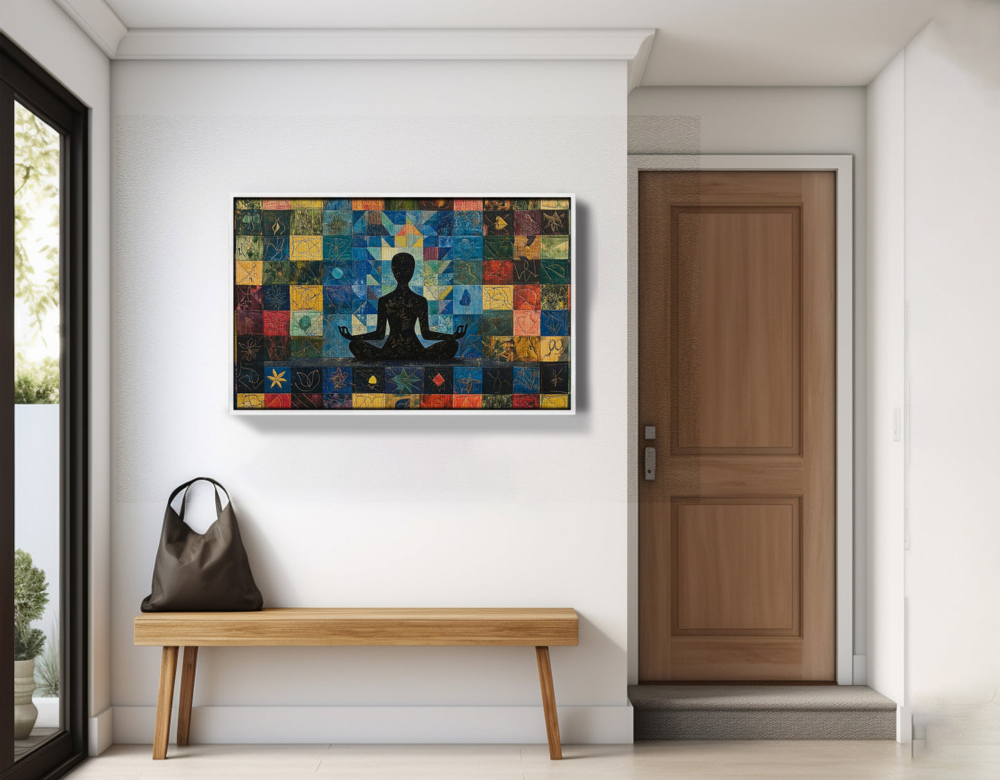 Black Woman Meditation African American wall art view 65