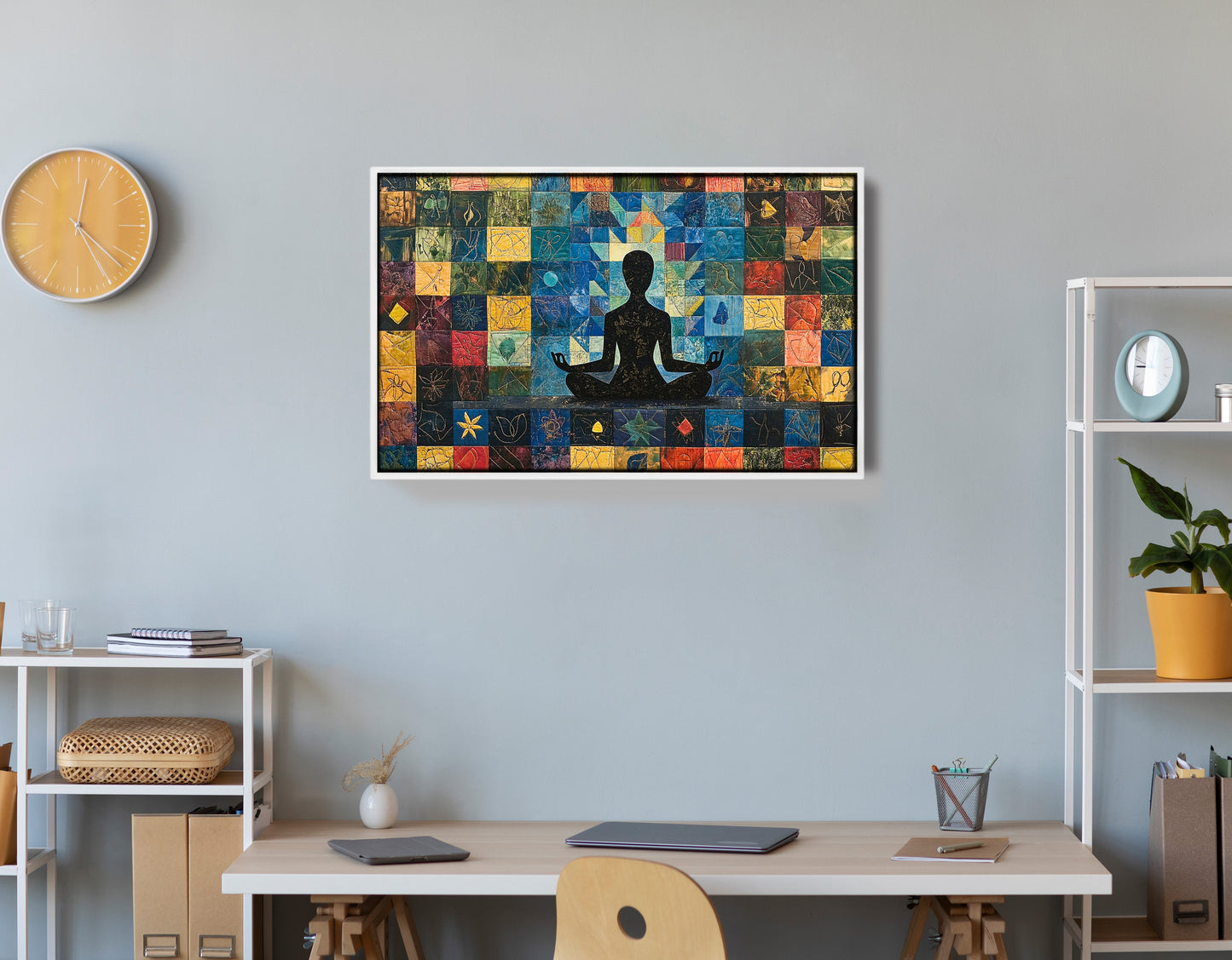 Black Woman Meditation African American wall art view 66