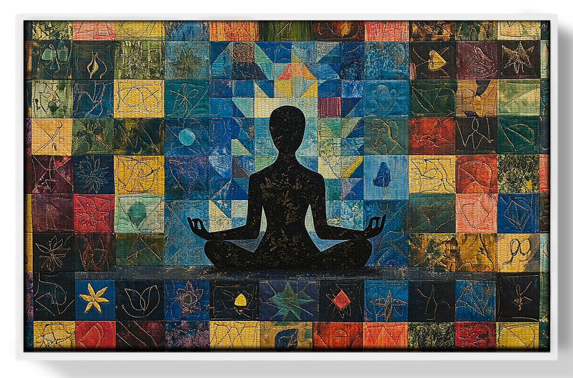 Black Woman Meditation African American wall art view 61