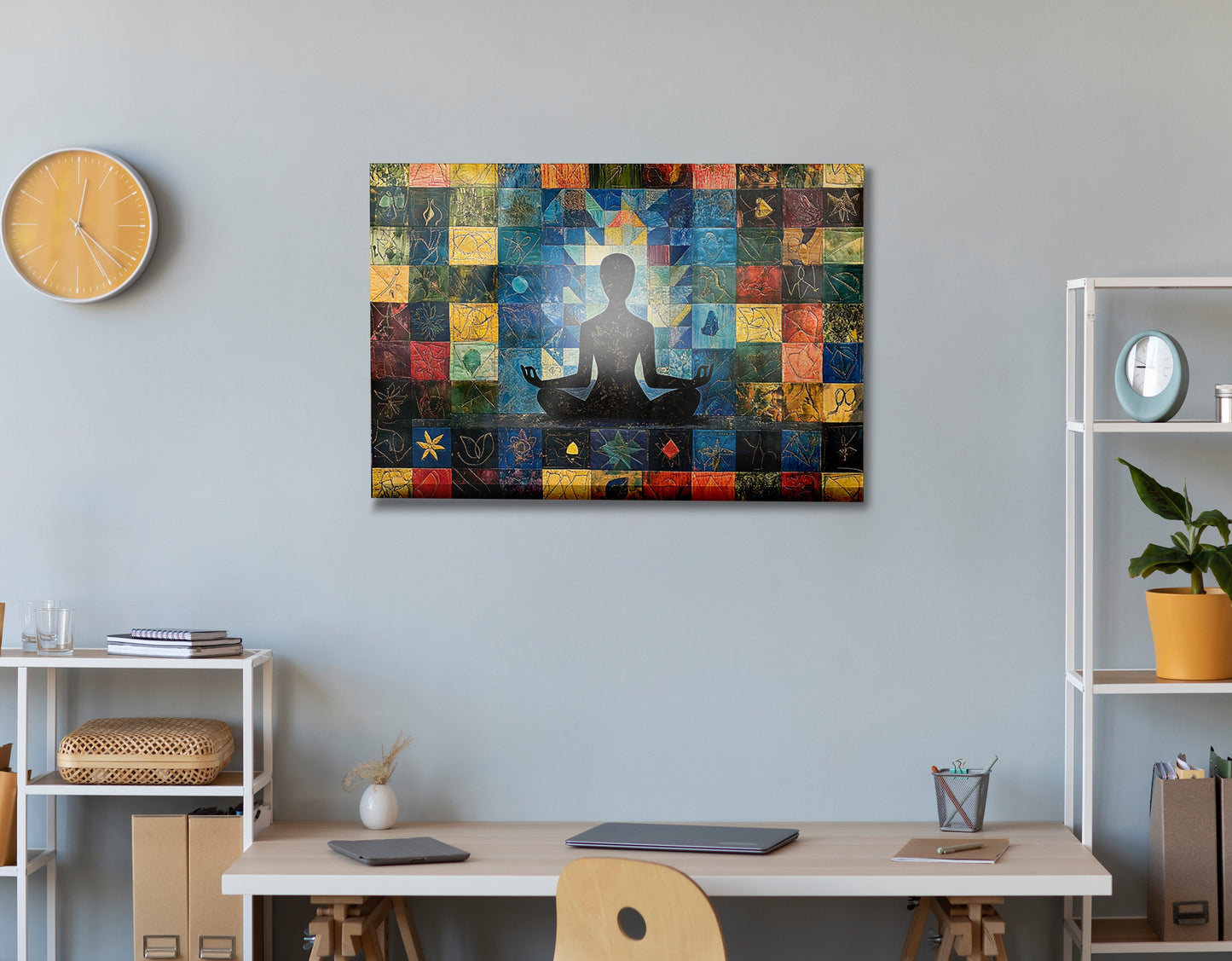 Black Woman Meditation African American wall art view 24