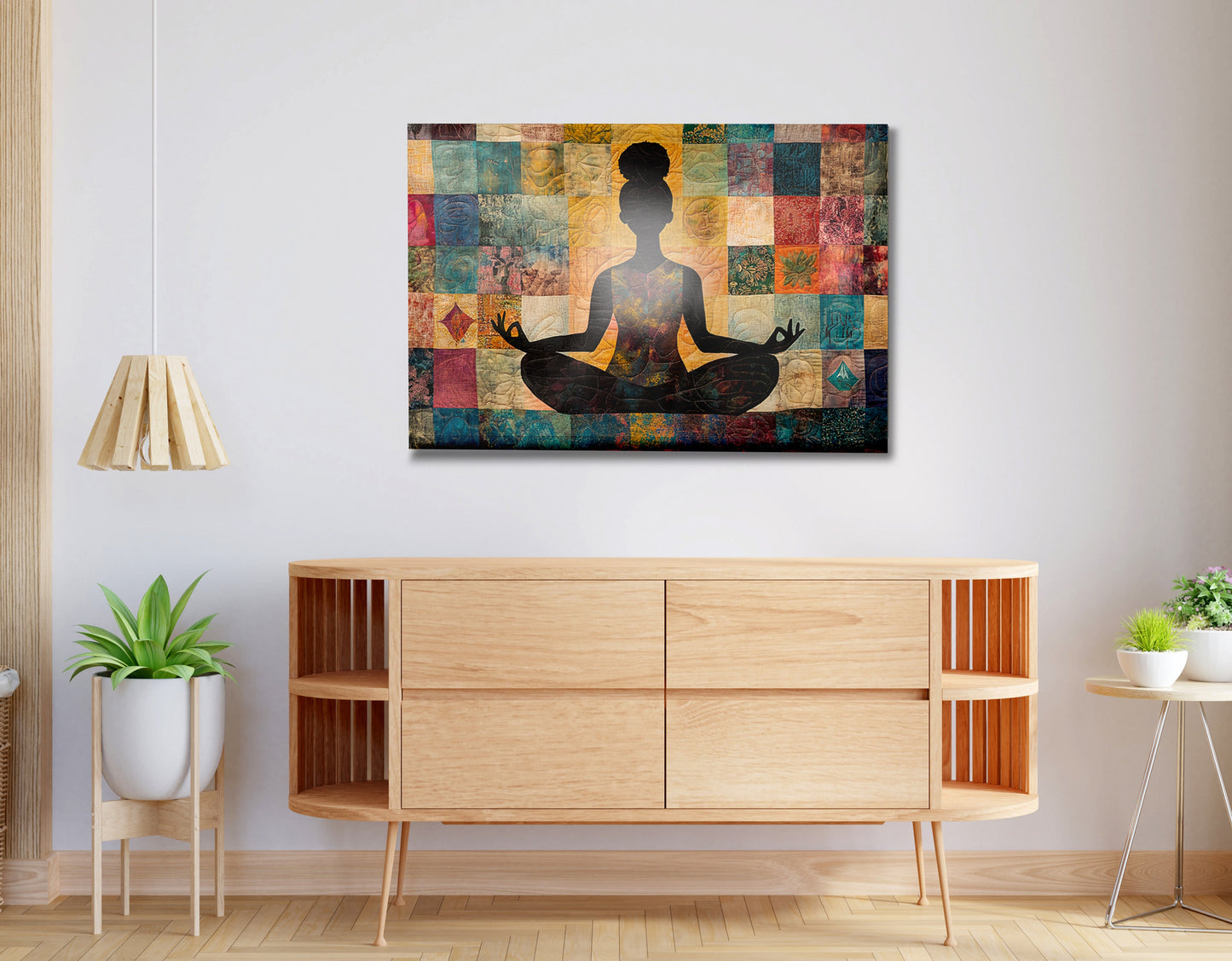 Black Woman Yoga Meditation African American wall art view 20