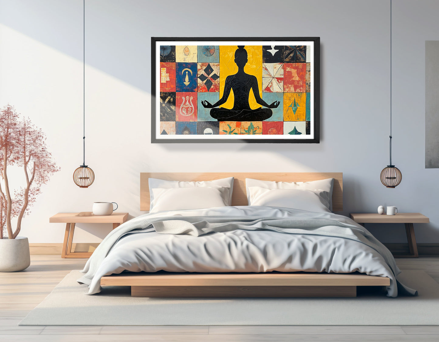 Black Woman Meditation Abstract African American wall art view 69