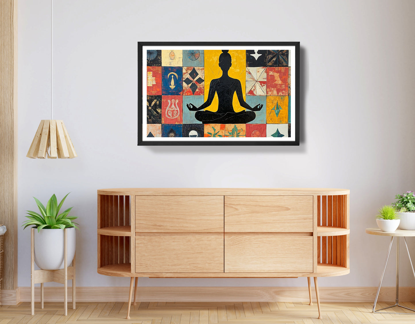 Black Woman Meditation Abstract African American wall art view 68