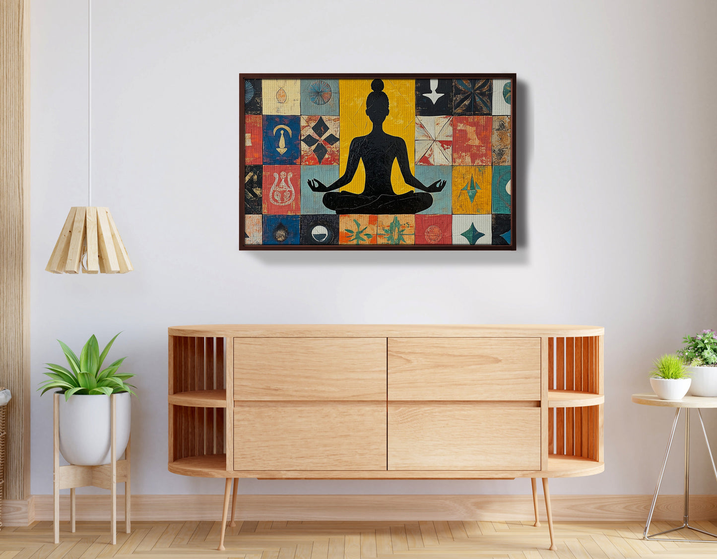 Black Woman Meditation Abstract African American wall art view 32