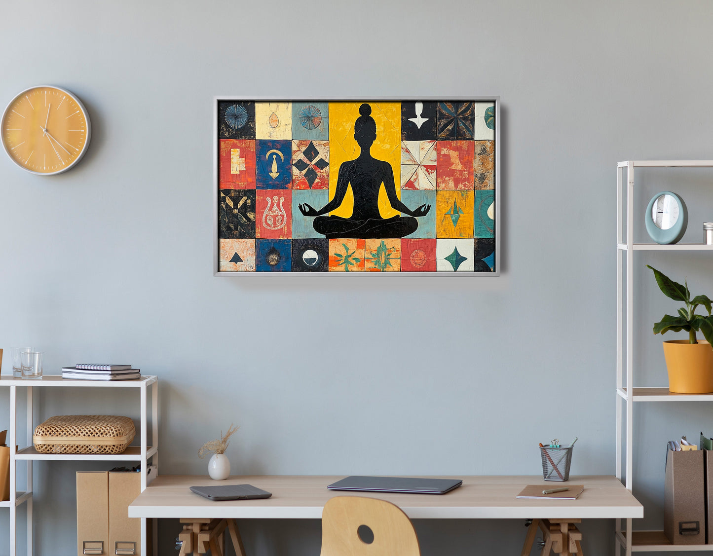 Black Woman Meditation Abstract African American wall art view 60