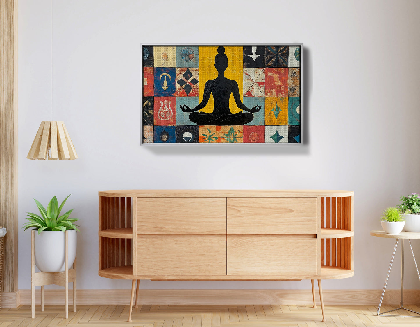 Black Woman Meditation Abstract African American wall art view 56