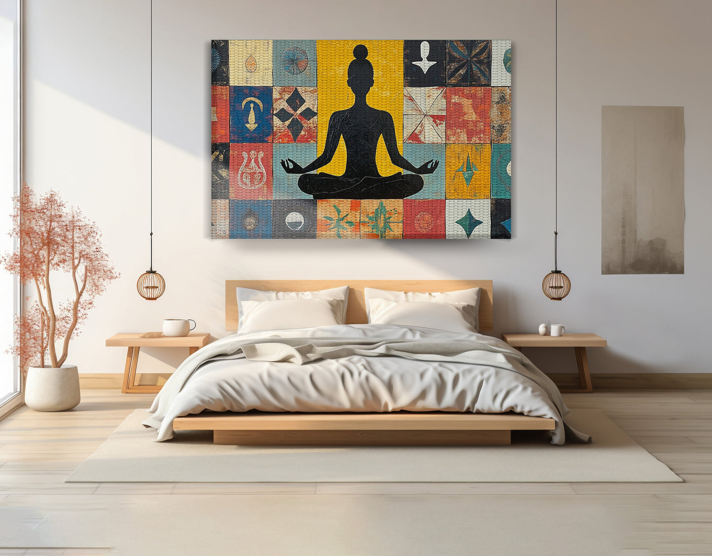 Black Woman Meditation Abstract African American wall art view 15