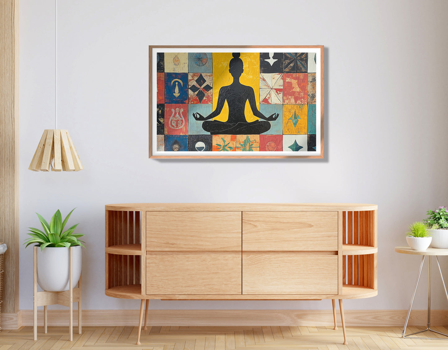 Black Woman Meditation Abstract African American wall art view 80
