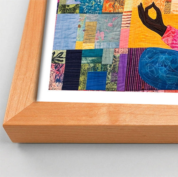 Black Girl Meditation Black children wall art view 82