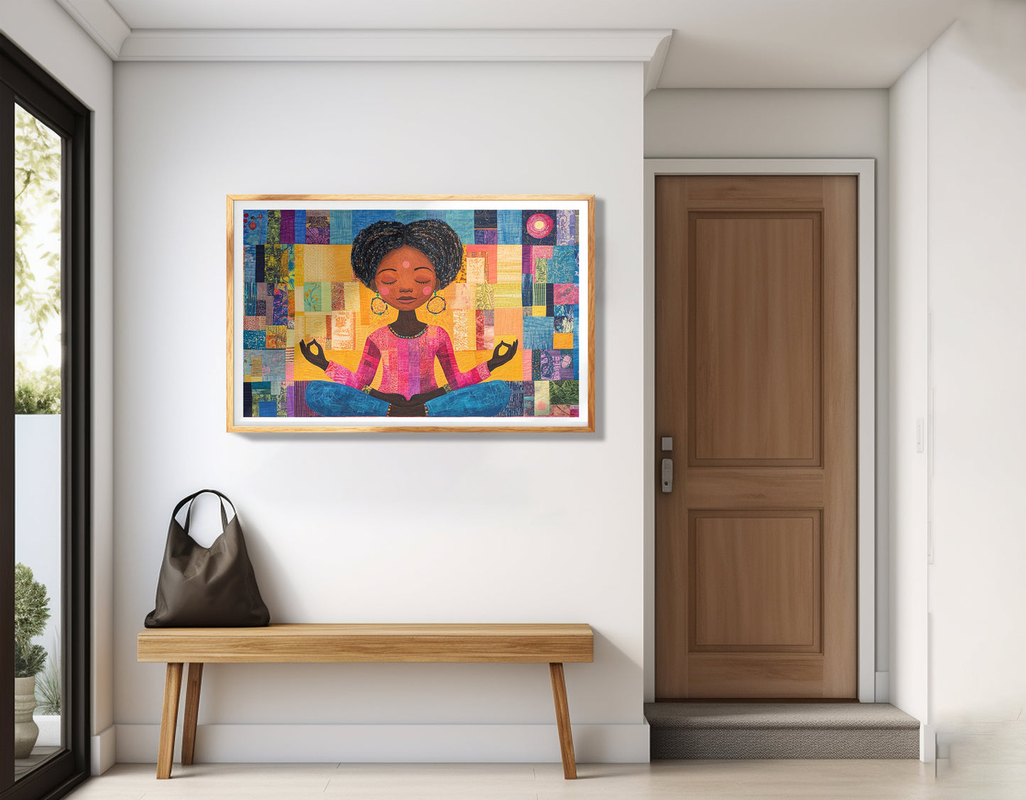 Black Girl Meditation Black children wall art view 77