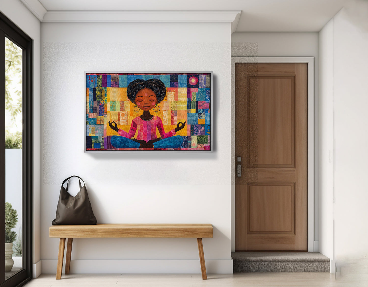Black Girl Meditation Black children wall art view 59