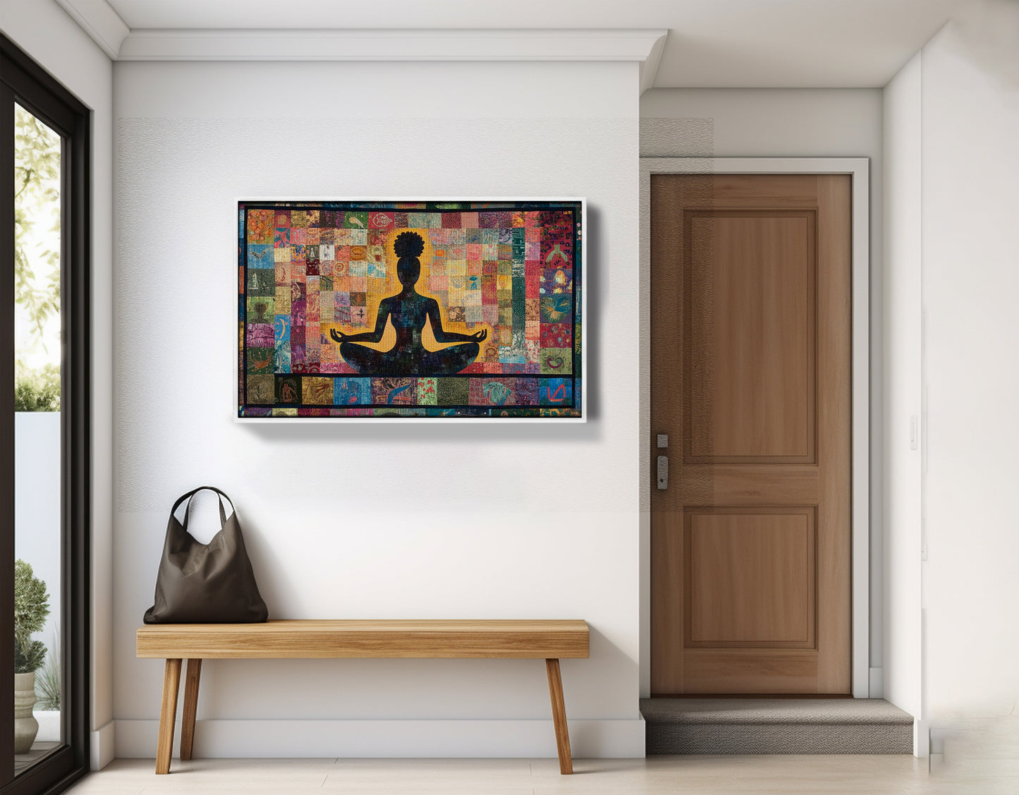 Black Woman Chakra Meditation African American wall art view 65