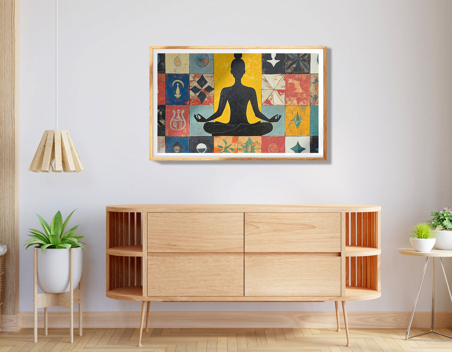 Black Girl Meditation Black children wall art view 74