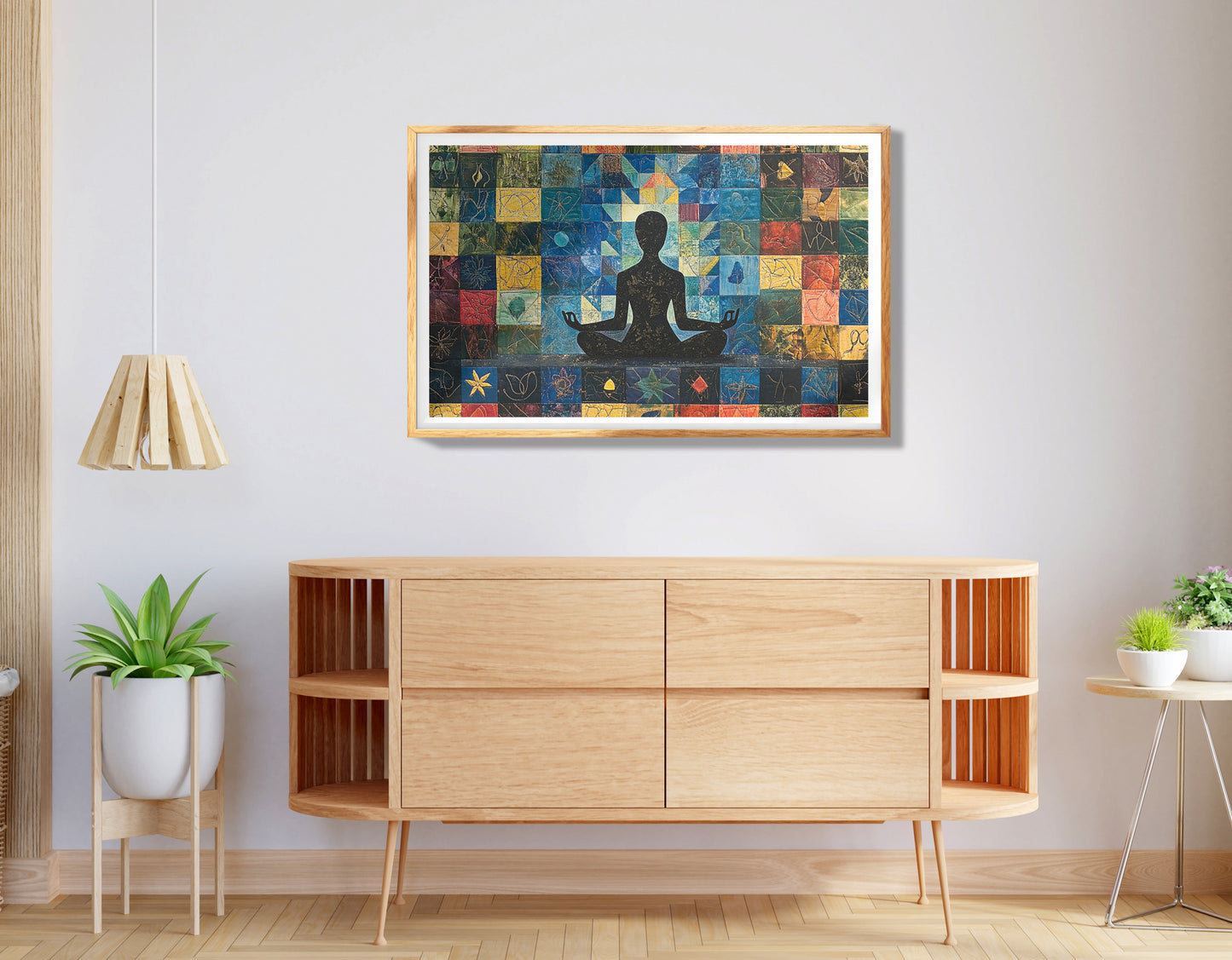 Black Woman Yoga African American wall art view 74