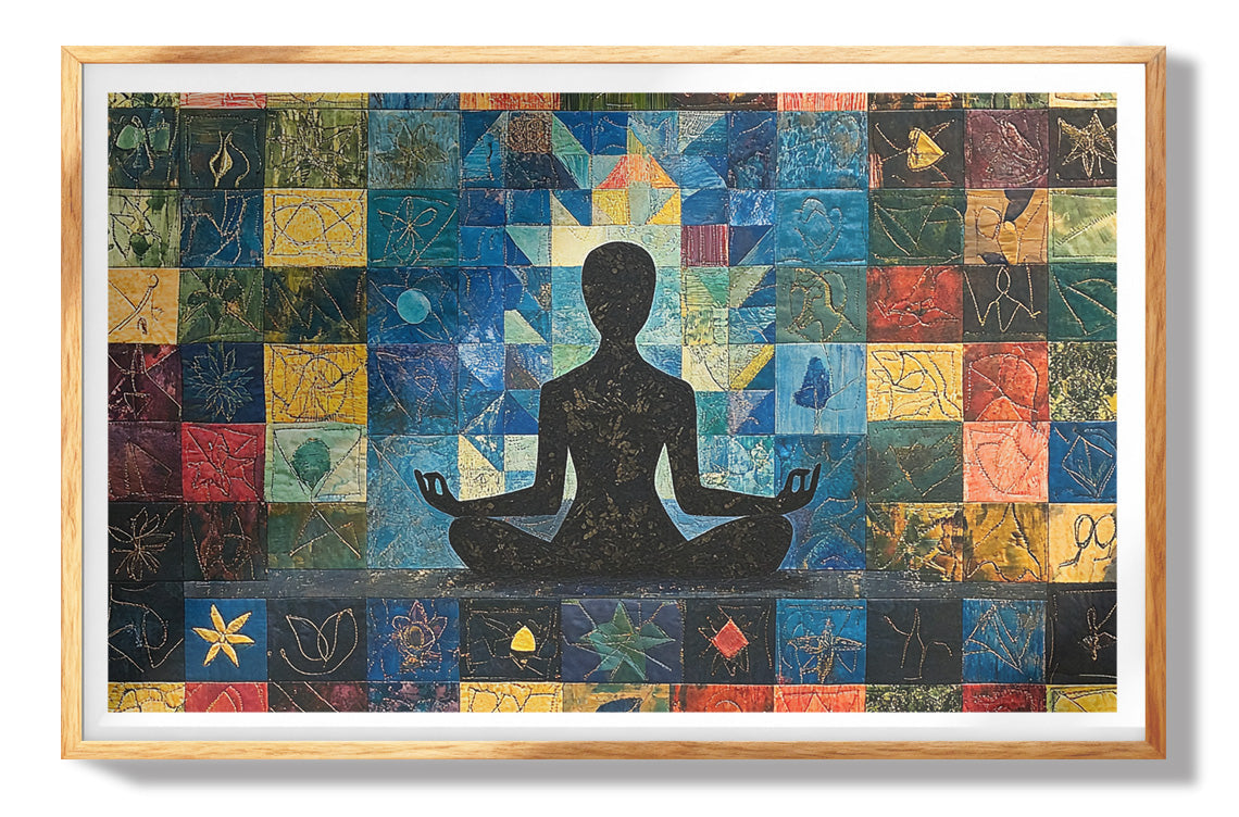 Black Woman Yoga African American wall art view 73