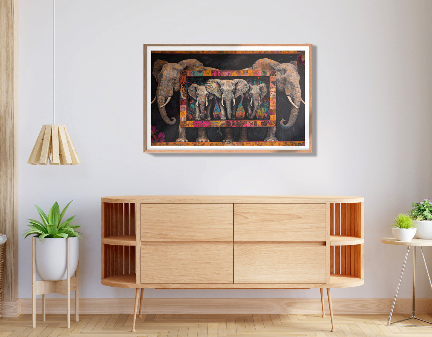 Elephant Family African American canvas print view 80