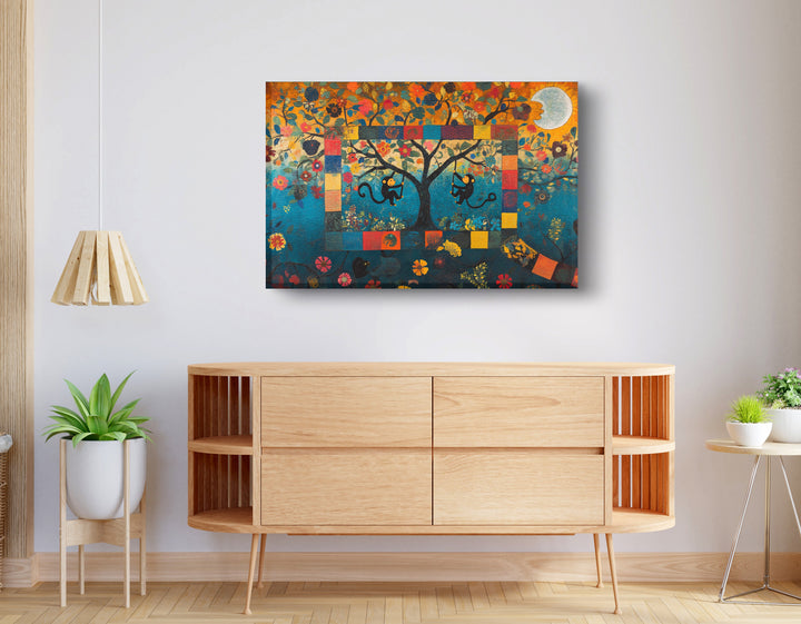 Monkey Tree Folk Art African American Wall Art