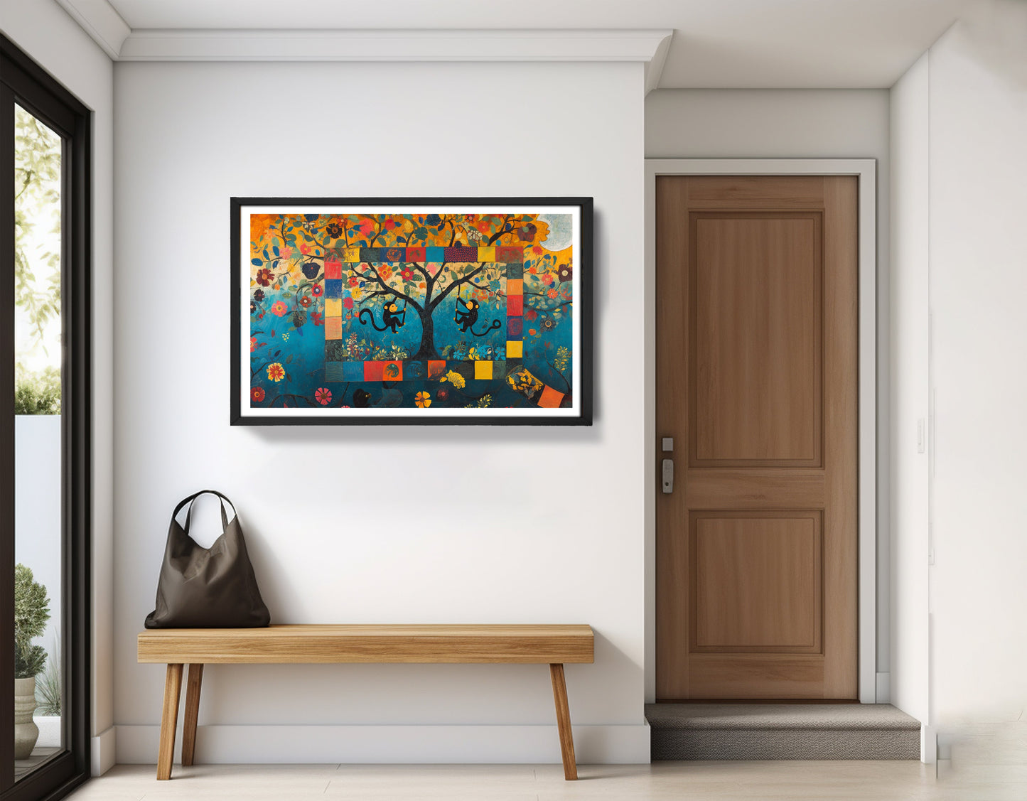 Monkey Tree Folk African American canvas print view 71