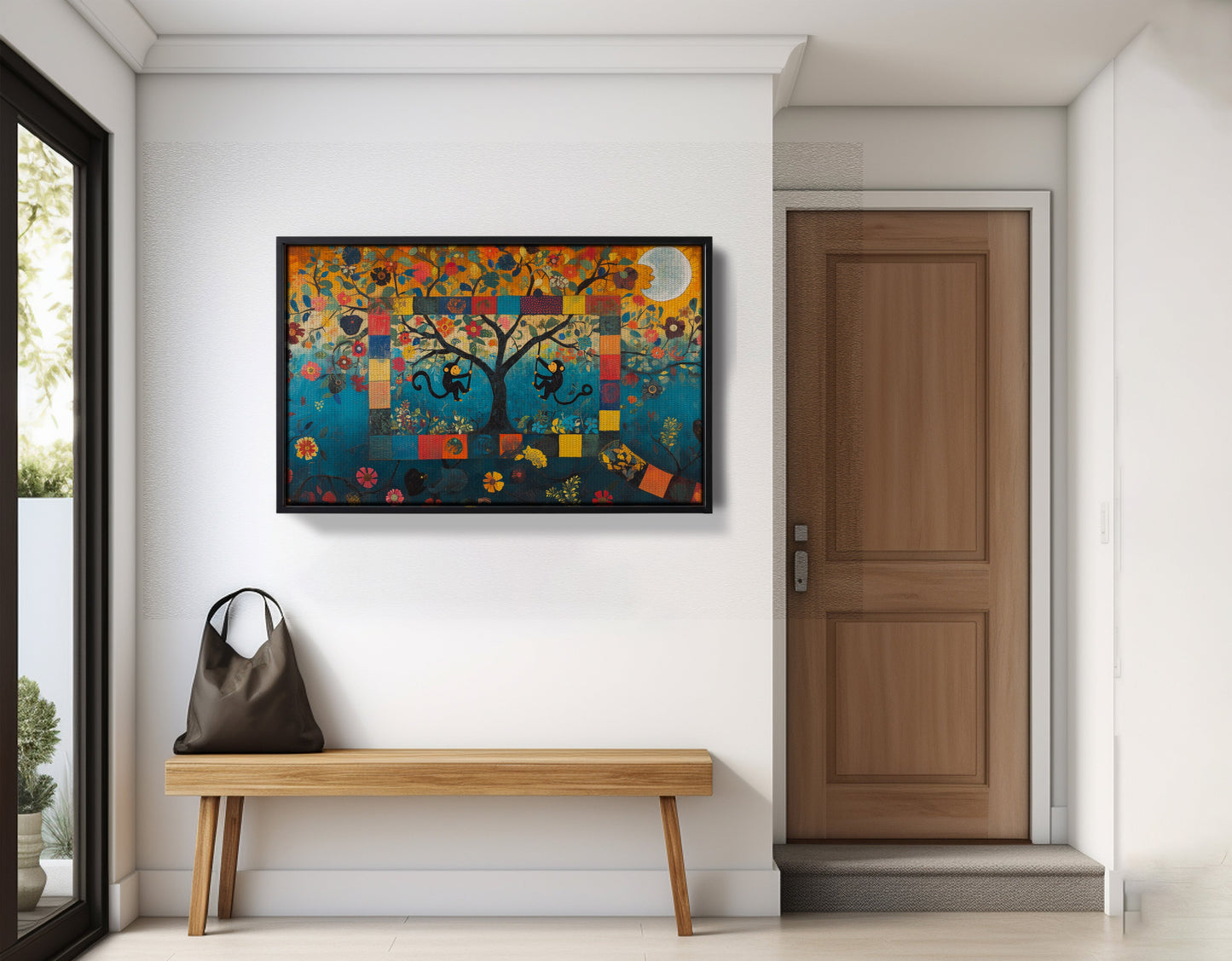 Monkey Tree Folk African American canvas print view 29