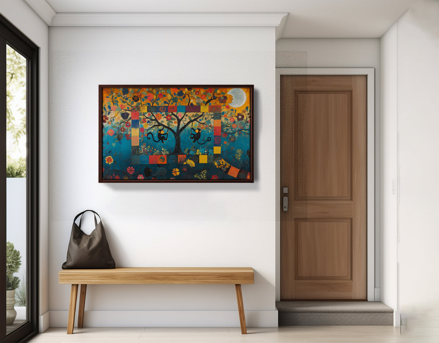 Monkey Tree Folk African American canvas print view 35