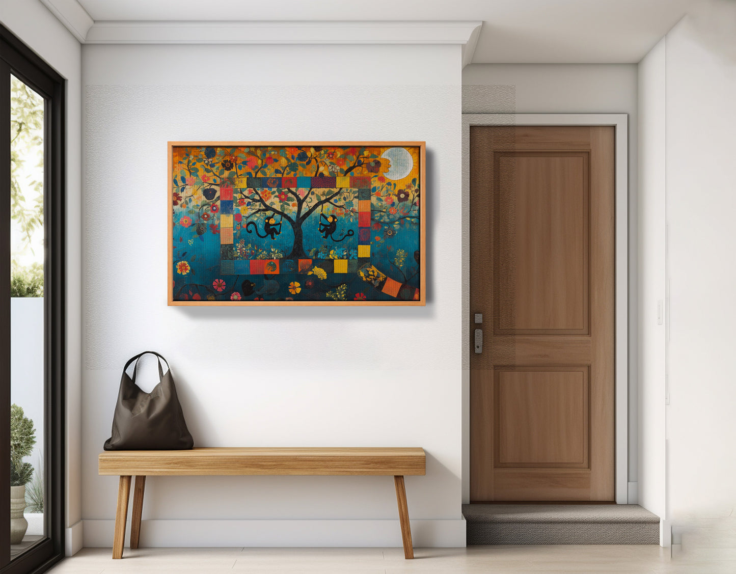 Monkey Tree Folk African American canvas print view 47