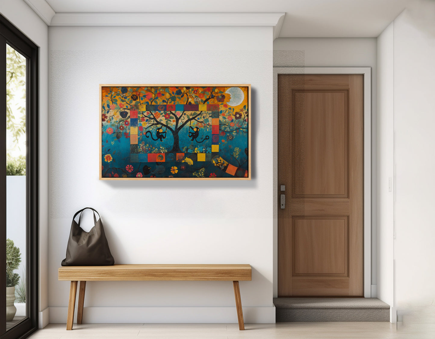 Monkey Tree Folk African American canvas print view 53