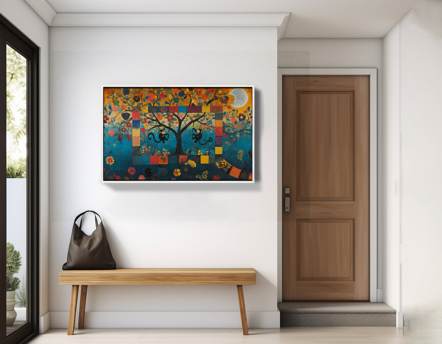 Monkey Tree Folk African American canvas print view 65