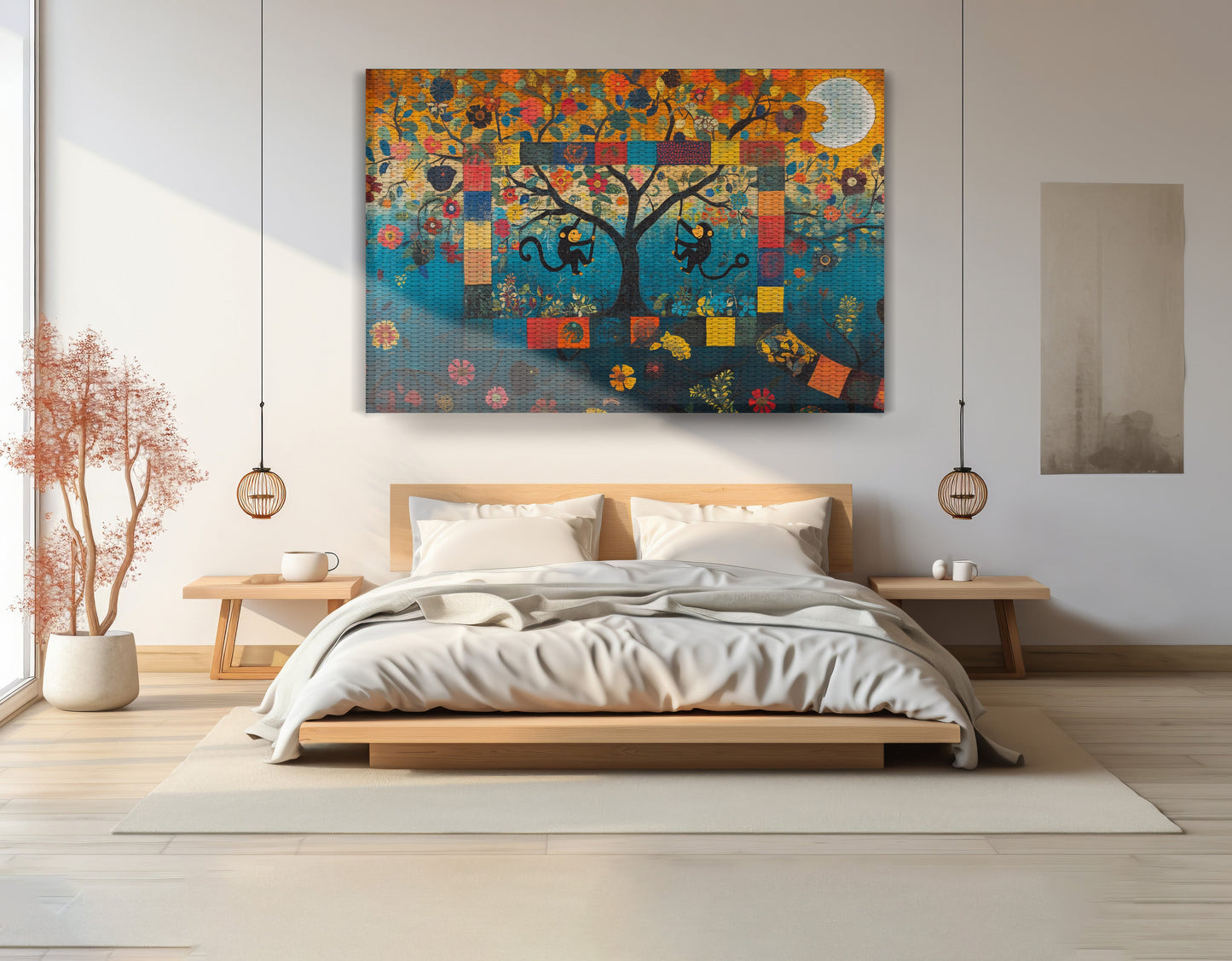 Monkey Tree Folk African American canvas print view 15