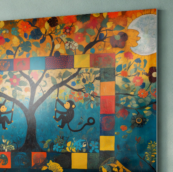 Monkey Tree Folk African American canvas print view 22