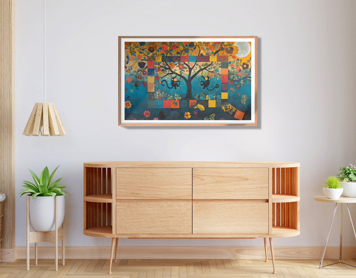 Monkey Tree Folk African American canvas print view 80