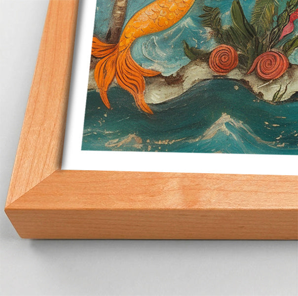 Black Mermaid Ocean Dance Caribbean wall art view 82