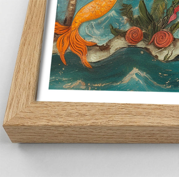 Black Mermaid Ocean Dance Caribbean wall art view 76