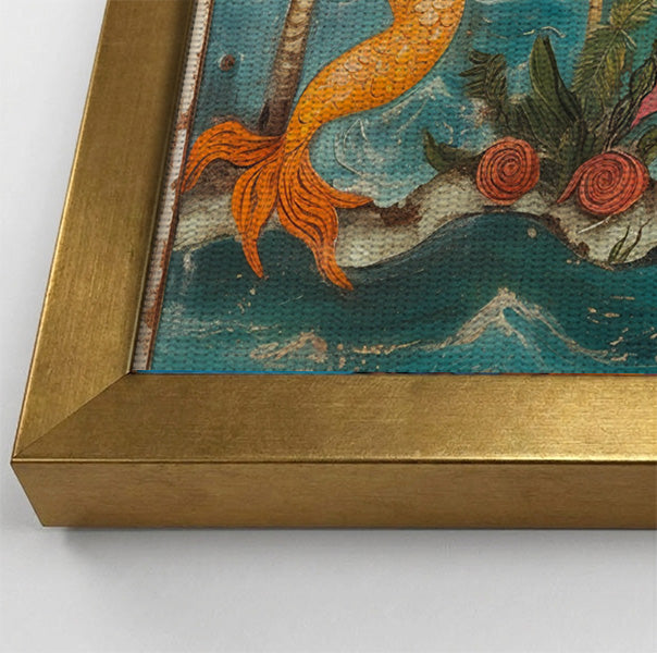 Black Mermaid Ocean Dance Caribbean wall art view 40