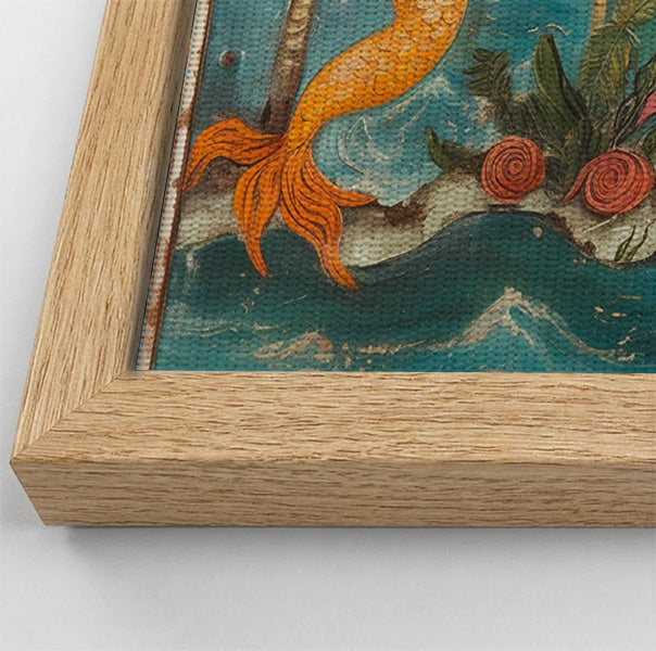 Black Mermaid Ocean Dance Caribbean wall art view 52