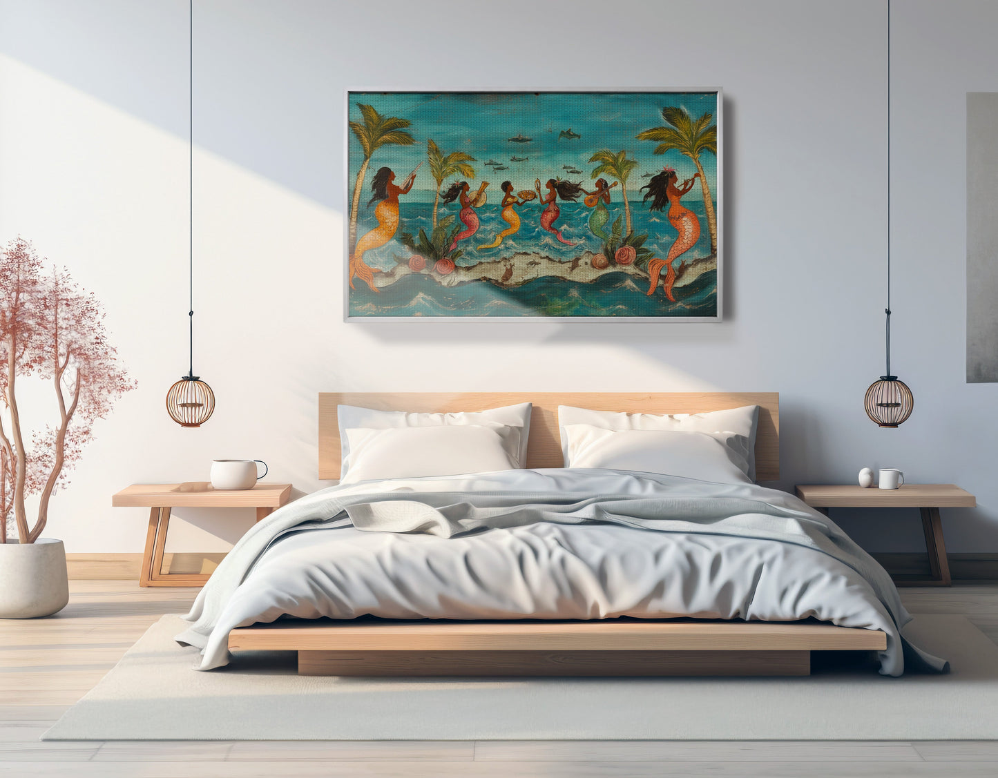 Black Mermaid Ocean Dance Caribbean wall art view 57