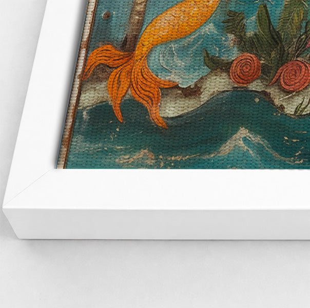 Black Mermaid Ocean Dance Caribbean wall art view 64