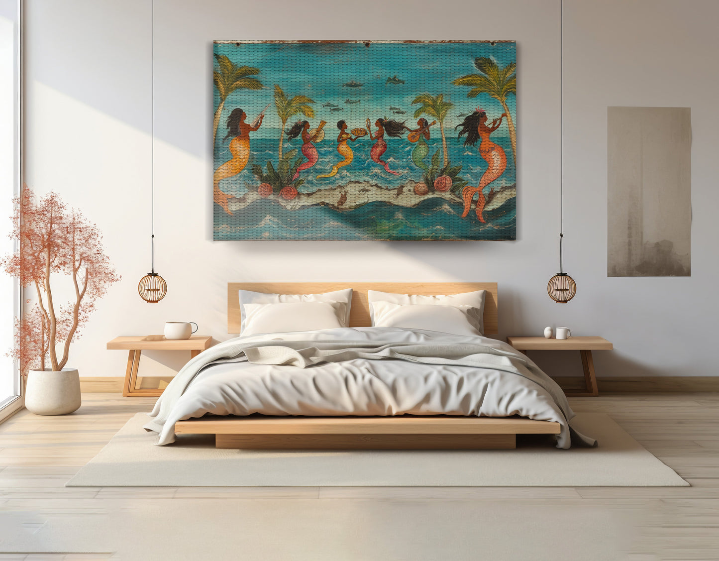 Black Mermaid Ocean Dance Caribbean wall art view 15