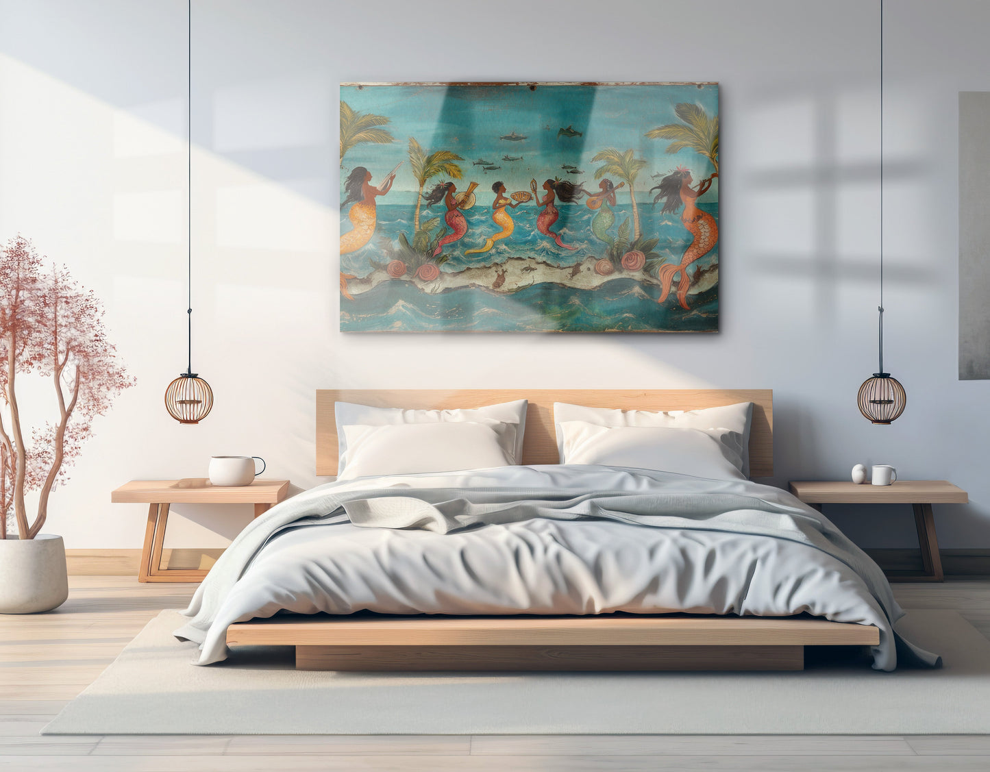 Black Mermaid Ocean Dance Caribbean wall art view 21
