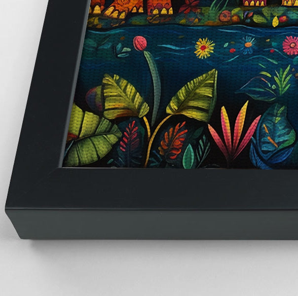 Colorful Elephant Jungle Caribbean wall art view 28