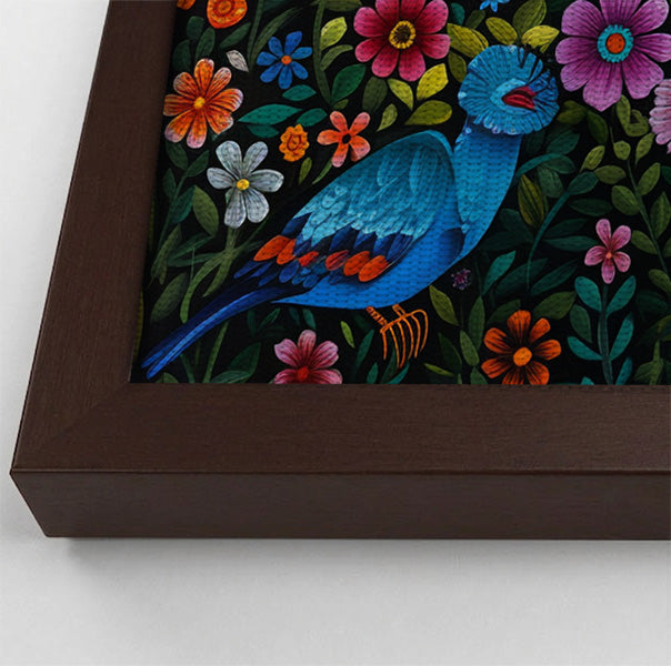 Giraffe Floral Folk Caribbean wall art view 34
