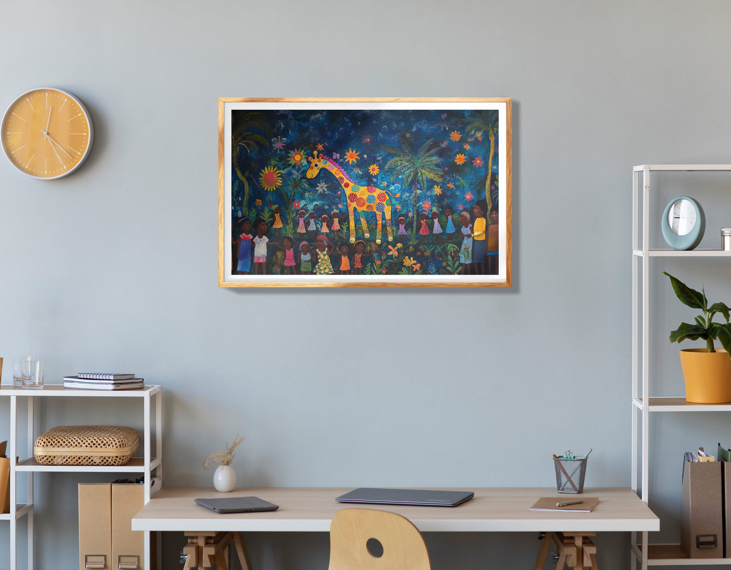 Elephant Waterfall Jungle Caribbean wall art view 78