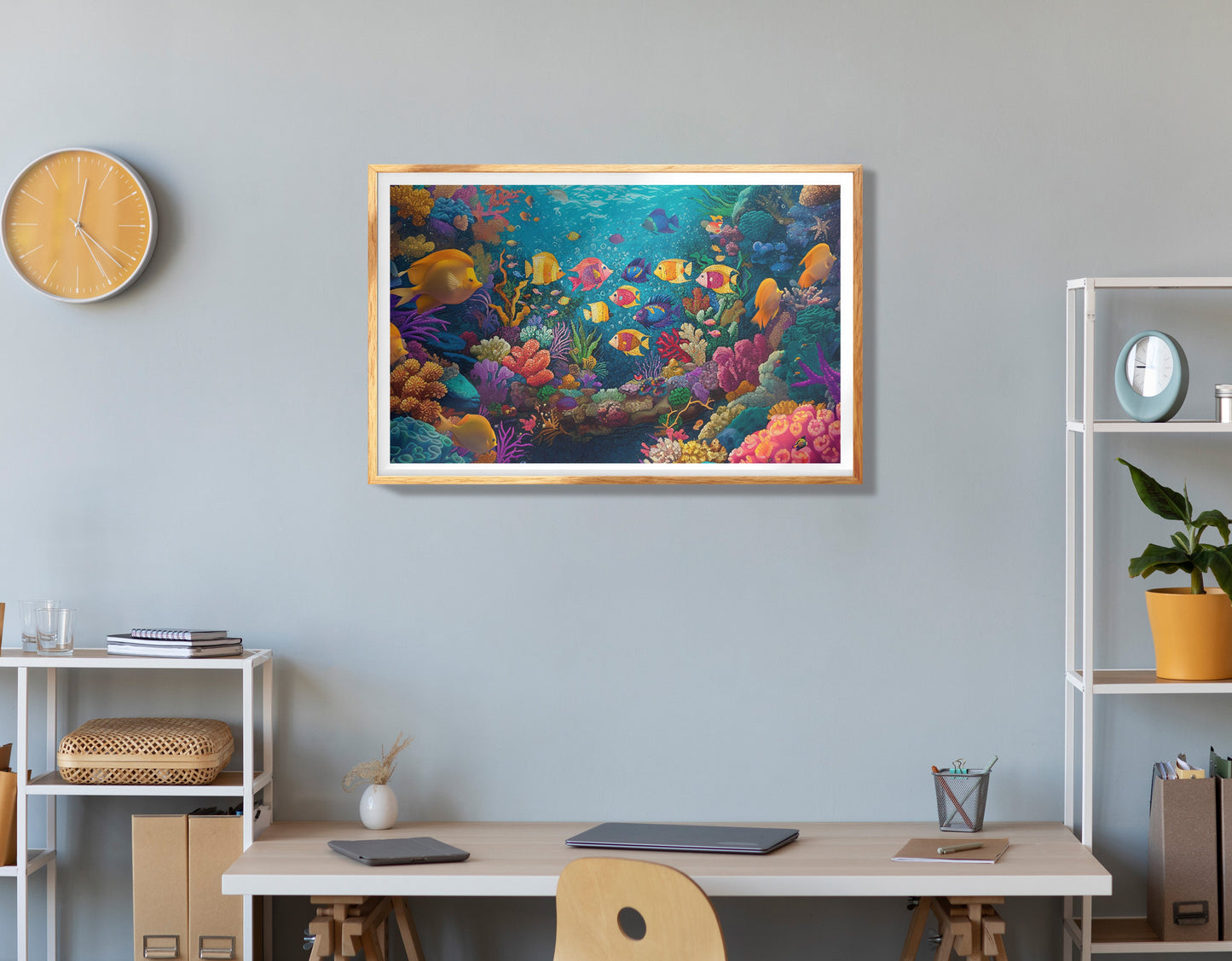 Colorful Tropical Fish Caribbean wall art view 78