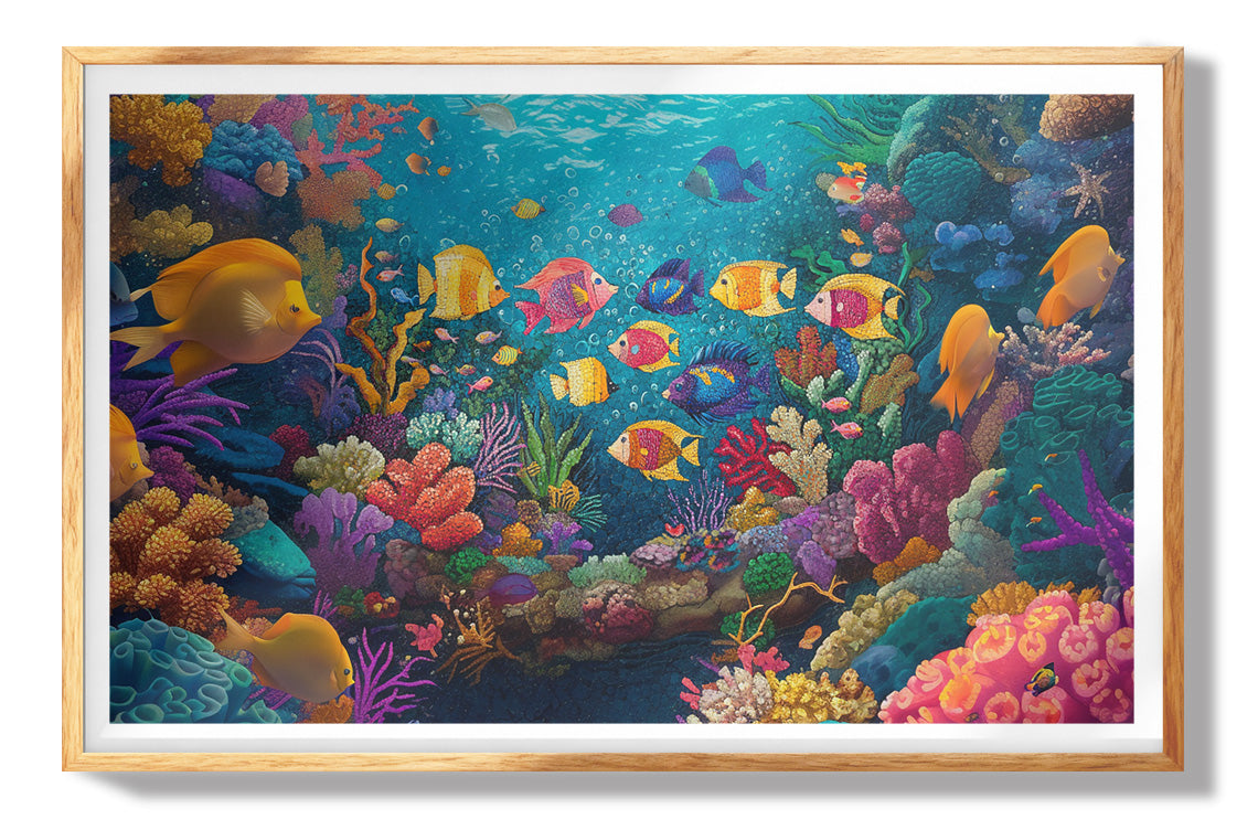 Colorful Tropical Fish Caribbean wall art view 73