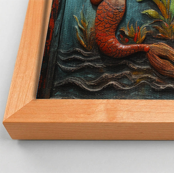 Black Mermaid Ocean Relief Caribbean wall art view 46