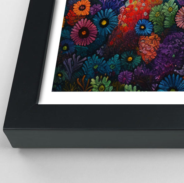 Tropical Fish Coral Black Caribbean wall art view 70