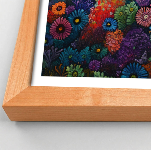 Tropical Fish Coral Black Caribbean wall art view 82