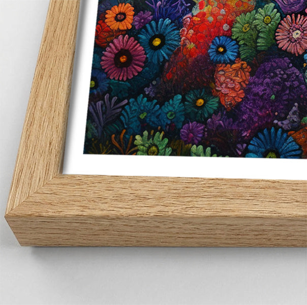 Tropical Fish Coral Black Caribbean wall art view 76