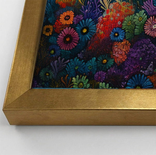 Tropical Fish Coral Black Caribbean wall art view 40