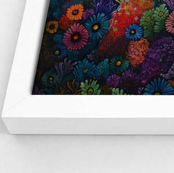 Tropical Fish Coral Black Caribbean wall art view 64