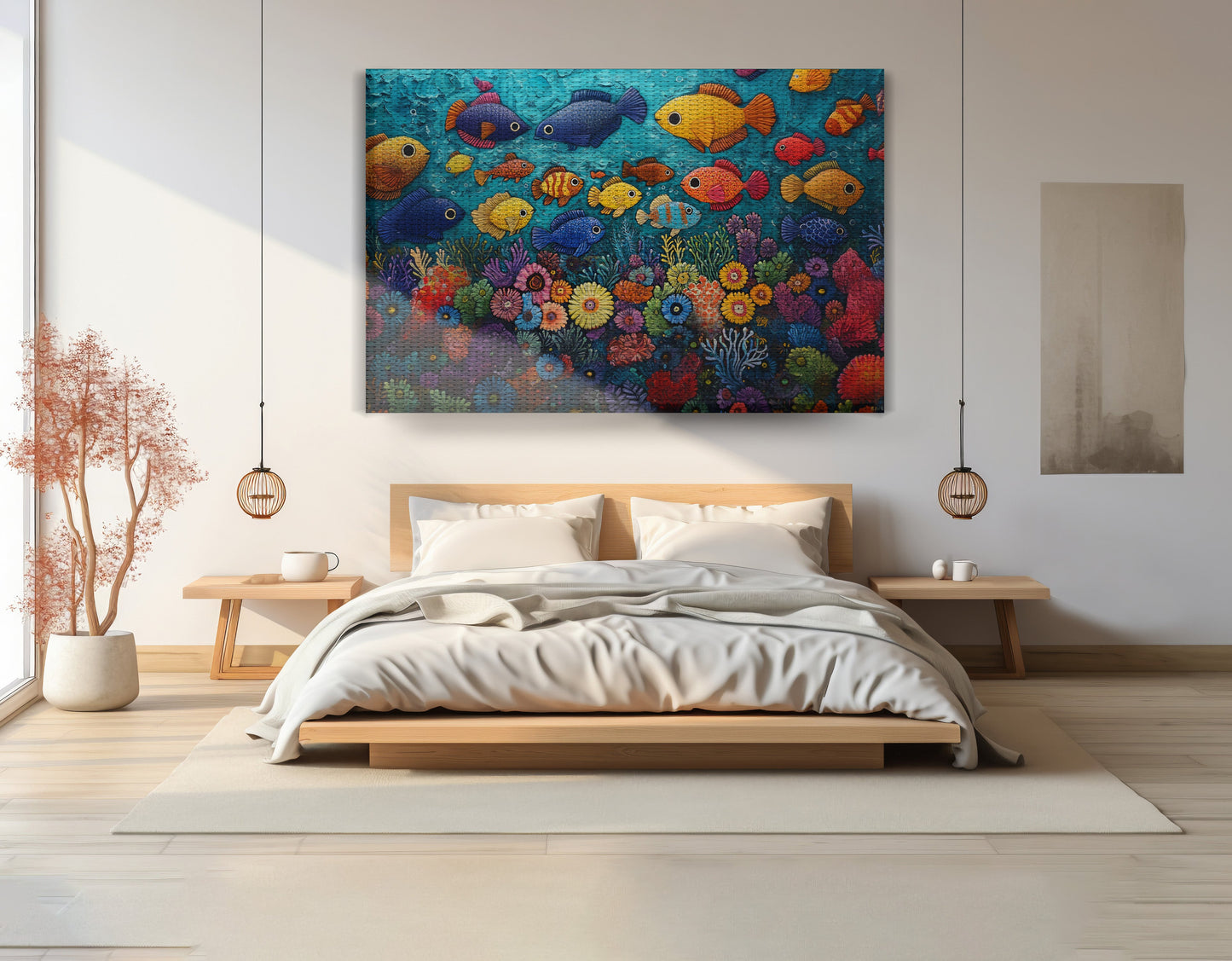 Tropical Fish Coral Black Caribbean wall art view 15